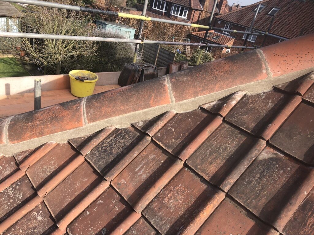 Ridge Tile Installation